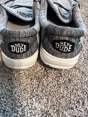 Hey Dude Kids Grey Knit Slip-On Sneakers
